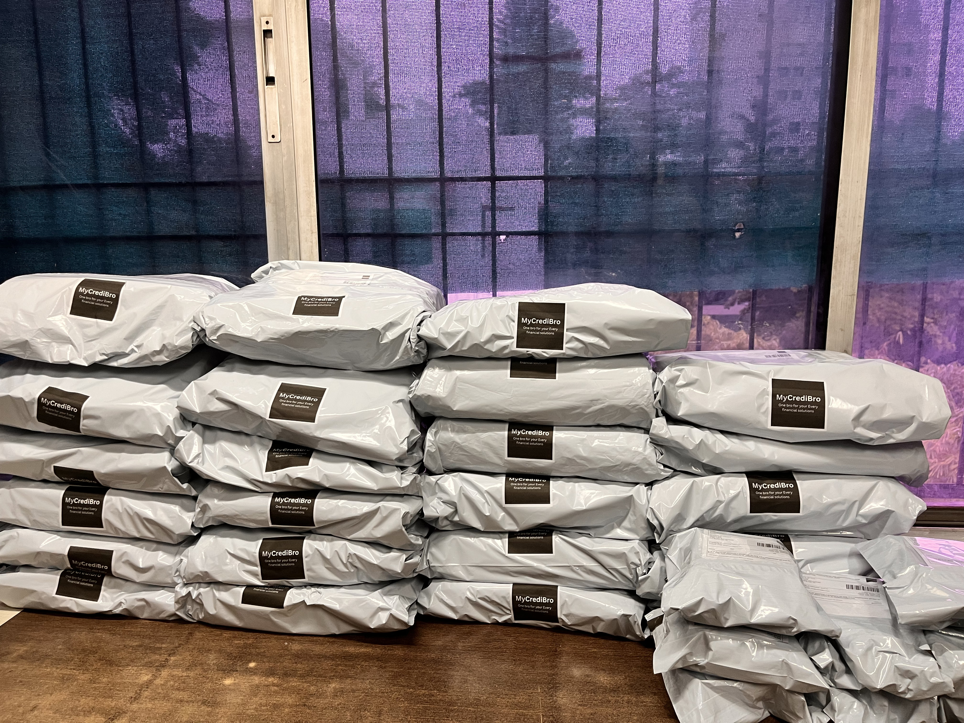 MyCrediBro gift parcels packed and ready for dispatch