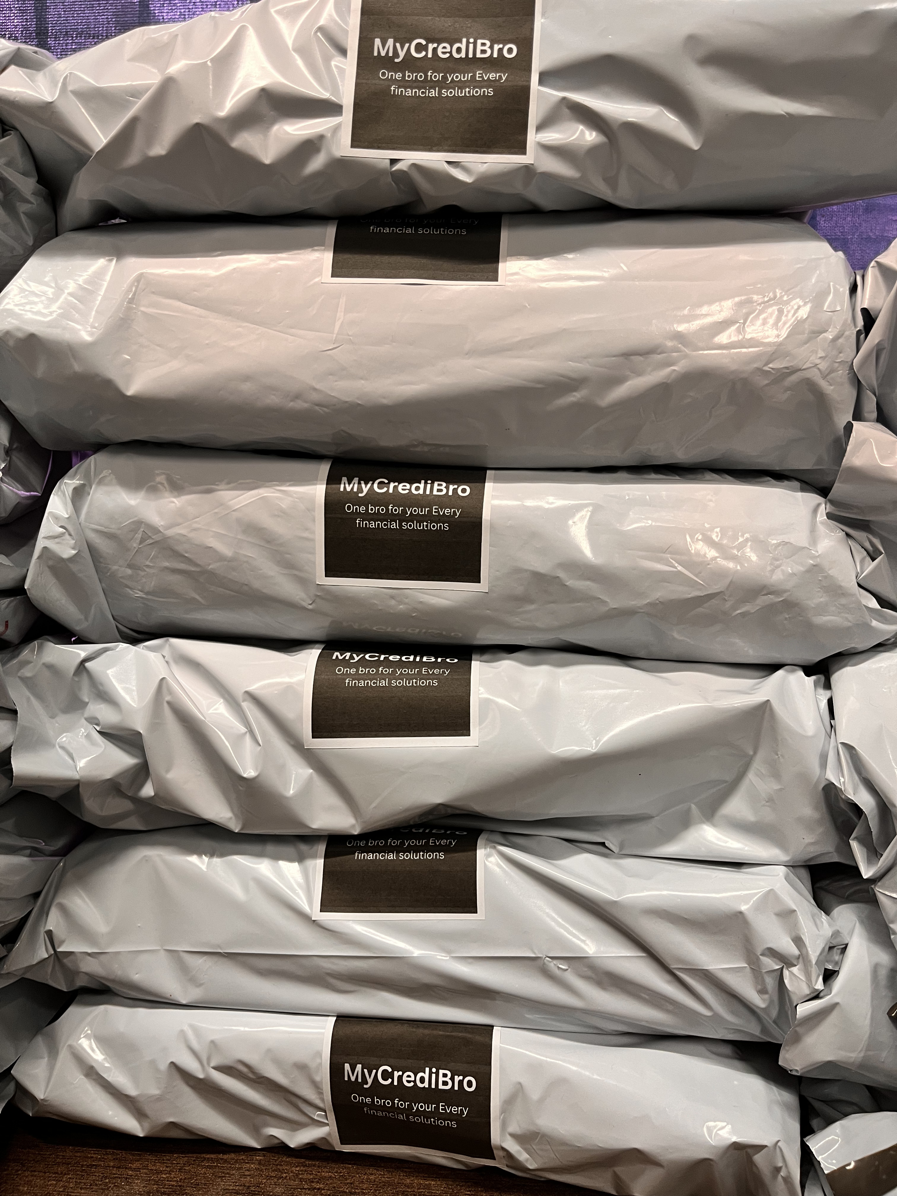 Daily batch of MyCrediBro gift parcels ready for pickup