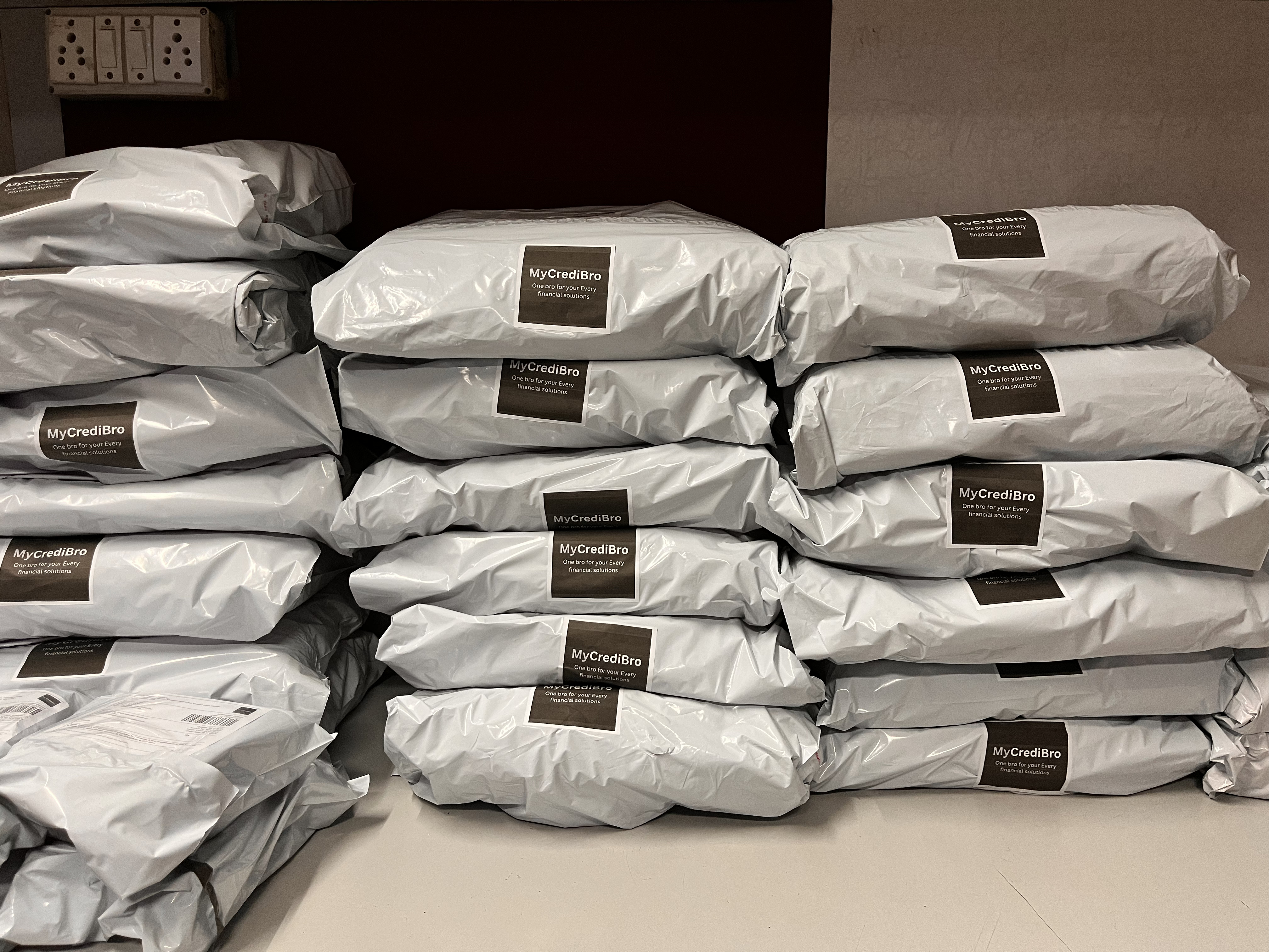 MyCrediBro welcome gift packaging in progress