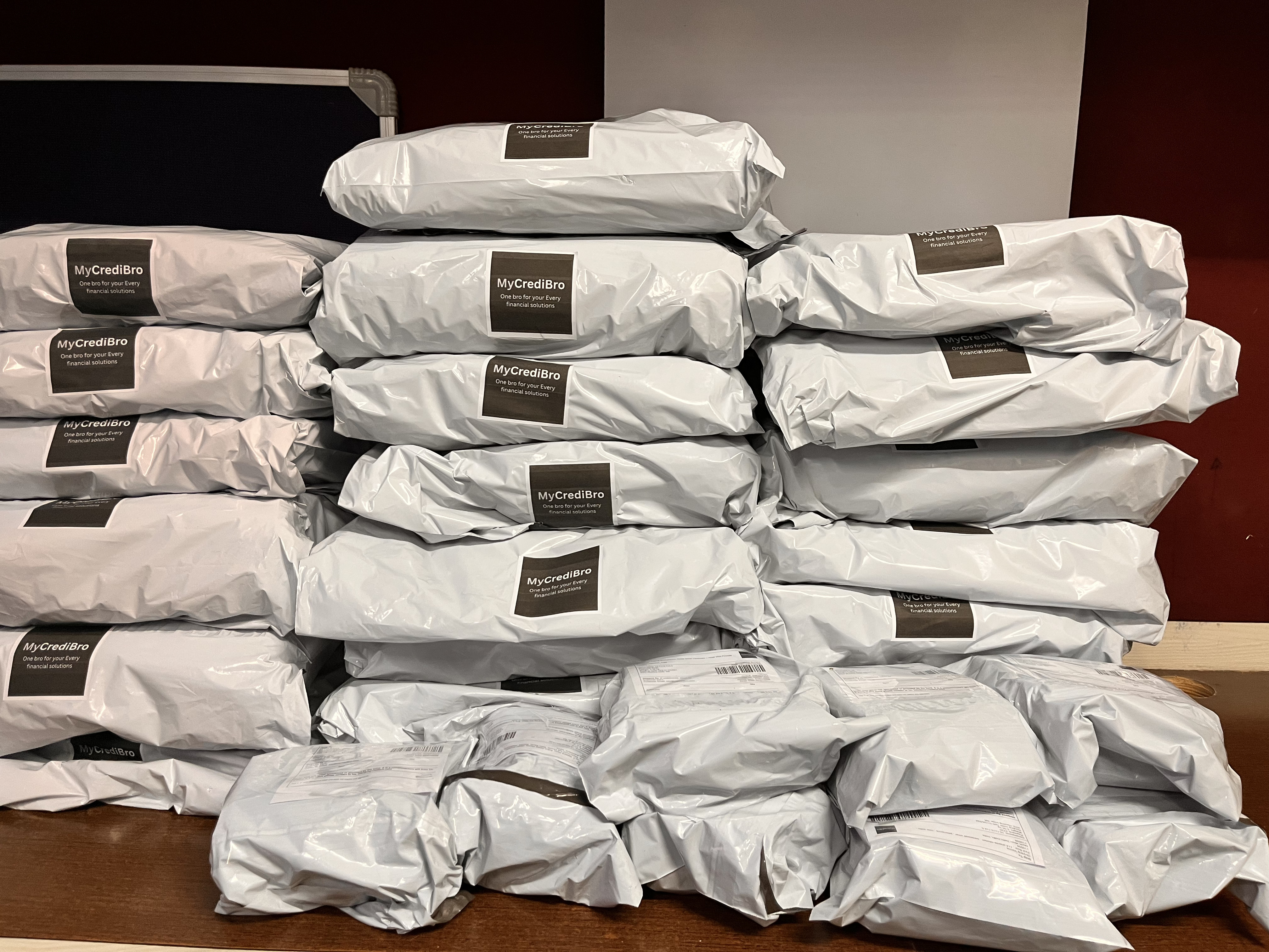 Day's shipment of free gift parcels from MyCrediBro