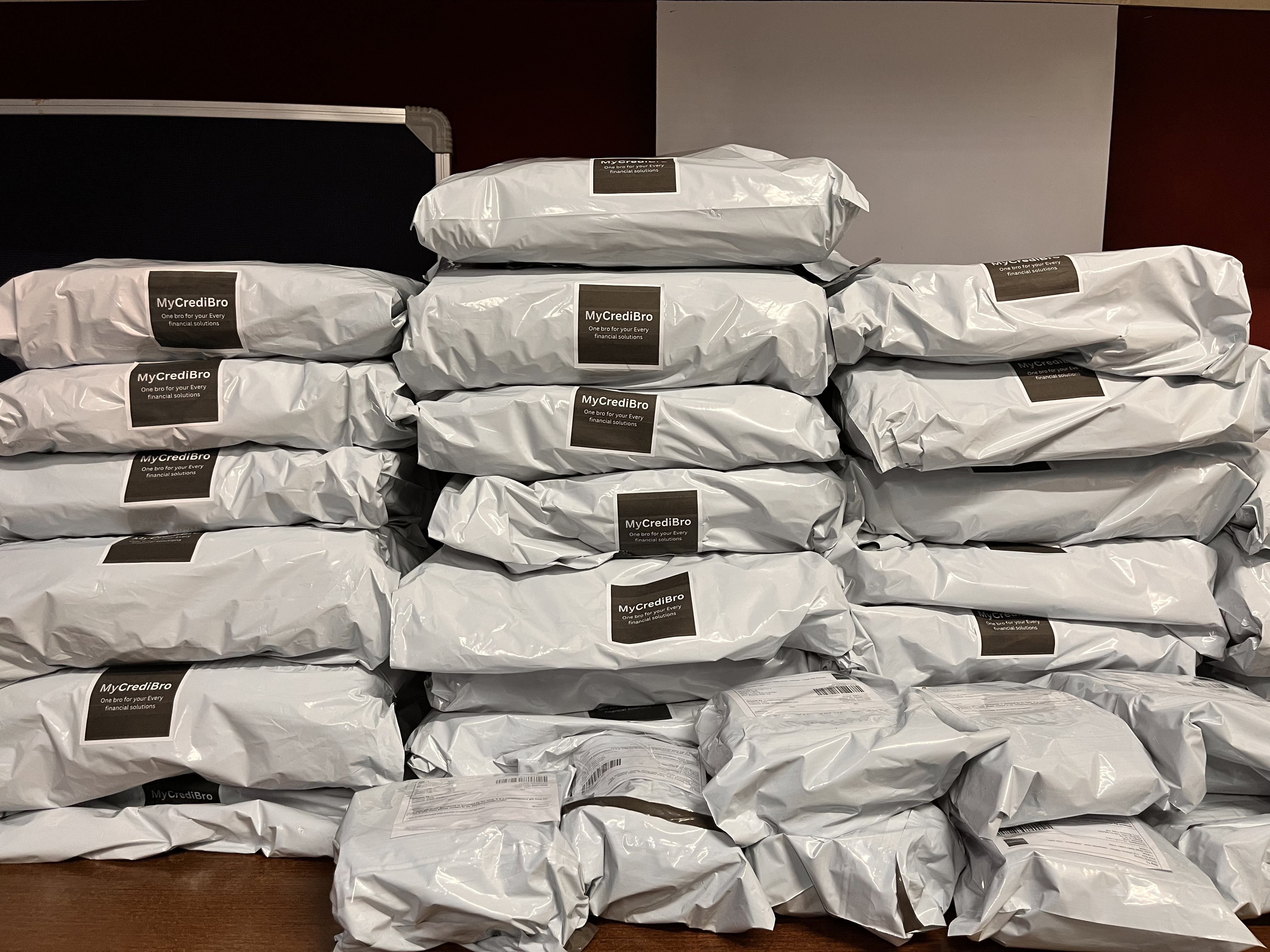 MyCrediBro gift parcels handed over to the courier partner